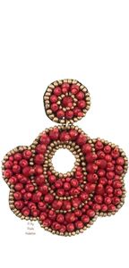 Pendientes Colgantes de Bisutería con Cuentas Bordadas a Mano, Diseño Moderno, Multicolores, Ligeros y Originales - Product Image 4