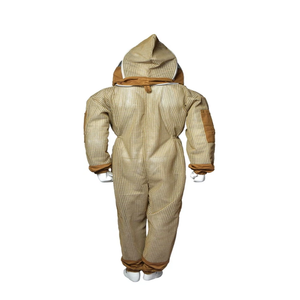Traje de abeja ventilado de 3 capas con velo de esgrima, trajes de apicultura con cremallera a prueba de picaduras de cuerpo completo para hombres y mujeres - Product Image 4