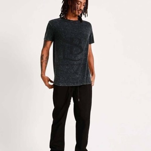 Gran oferta, camiseta lavada con ácido para hombre de alta calidad, camiseta de secado rápido y estampado personalizado, camiseta informal larga y de gran tamaño para hombre - Product Image 4