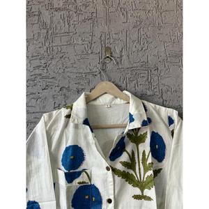 Nuevo Conjunto de pijama de algodón estampado, regalo para mujer, precio al por mayor, traje de noche de algodón para mujer, ropa de salón de algodón puro y ropa de dormir - Product Image 4