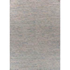 พรมอะบราชบลู แฟลตวีฟส์ วูล&วิสโคส ลายเรขาคณิต สำหรับใช้ในบ้าน-Adwv-13047 - Product Image 1