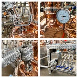 500 لتر تقطير تجاري وعاء نحاسي لا يزال تصنيع زيت ويسكي أساسي للبيع - Product Image 4
