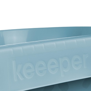 Cesto per biancheria rotondo 57,5 x 38 x 26,5, blu nordico - Product Image 3