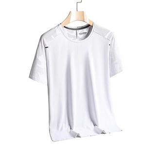 T-shirts d'été respirants en soie glacée à manches courtes pour hommes, décontractés, pour le sport, la course à pied - Product Image 5