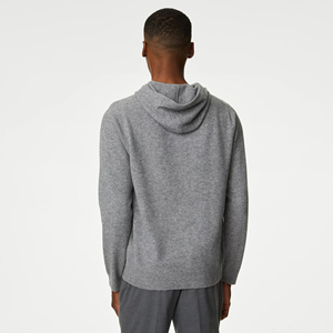 Nueva tendencia, sudaderas con capucha con estampado personalizado para hombre, sudaderas térmicas de invierno transpirables de lana pesada de algodón/poliéster - Product Image 3