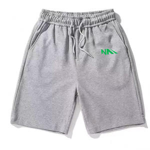 Breathable High Quality Customized <b>Men</b> Loose Fit 100% Cotton Heavyweight <b>Baggy</b> Solid High Street Style <b>Shorts</b> with Logo - Product Image 1