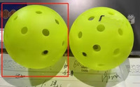 Balles de pickleball durables à 40 trous, balles de pickleball pour sports de plein air, norme USAPA, balles en plastique LDPE, balles de rotation de qualité X-40