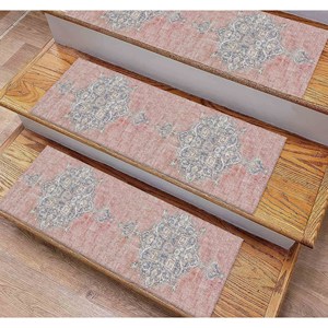 Soft Tones Printed Rug: Modern, Chenille, <b>Machine</b> Washable, Personalized,<b>Step</b> Rug - Product Image 2