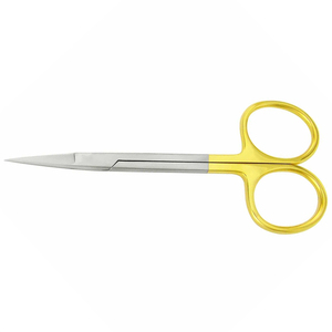 กรรไกรตัดไอริสแบบตรง/4.5นิ้วสเตนเลสสตีลสำหรับการผ่าตัดครึ่งจุดสีทอง - Product Image 3