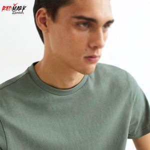 Camiseta transpirable para hombre, Camiseta 100% de algodón para hombre, Camiseta ajustada de seda de alta calidad con cuello redondo sin costuras para hombre, Camiseta con cuello redondo - Product Image 5