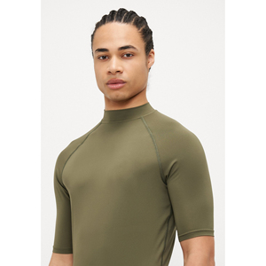 Men UV Protection Swim T Shirt Polyester Spandex Quick Dry Breathable Stretch <b>Surf</b> Shirt Beach Wear Custom OEM Factory - Product Image 4