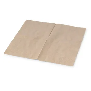 Best Selling Cocktail Napkins Recycled Paper 20x20cm 2-Ply 1/4 <b>Fold</b> Brown Color Disposable Napkins - 4800 pcs/carton - Product Image 3
