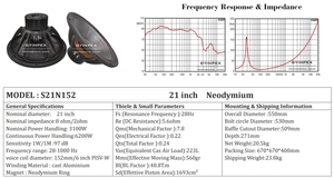 Loa Neo Loa Siêu Trầm 8 Ohm 21 Inch Loa Dòng Mảng Pro Âm Thanh Công Suất Cao Neodymium Loa Siêu Trầm Hệ Thống Loa 6 Inch Bằng Giọng Nói - Product Image 6