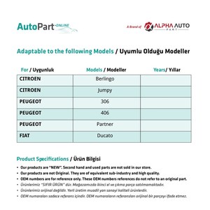 ยางหุ้มแป้นคลัตช์และเบรก ใช้ได้กับ Peugeot 306, 406, Partner รุ่น FD114465 - Product Image 5