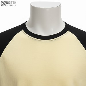 Camisetas de cuello alto con cuello simulado, camiseta de manga corta acanalada con cuello alto, camisetas lisas de algodón pesado para hombres y mujeres, camiseta - Product Image 5