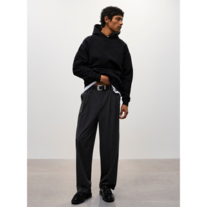 100% coton lourd polaire ensemble motif solide survêtements d'hiver vêtements respirants et écologiques - Product Image 1