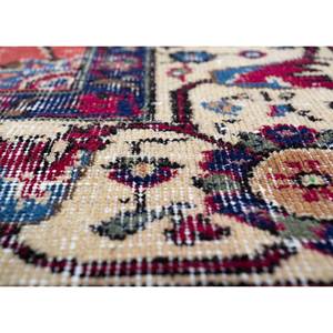 Alfombra de Lana Anudada a Mano Vintage Pae-2062 de Gran Tamaño, Diseño Floral Rectangular Clásico en Rojo y Naranja para el Hogar, Habitación de Adolescentes, Reciclada - Product Image 3