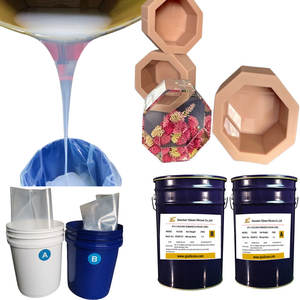 Grande fornitura RTV2 per uso alimentare liquido Silicone gomma materia prima per la colata resina siliconica gesso cemento candela stampo artigianale - Product Image 4