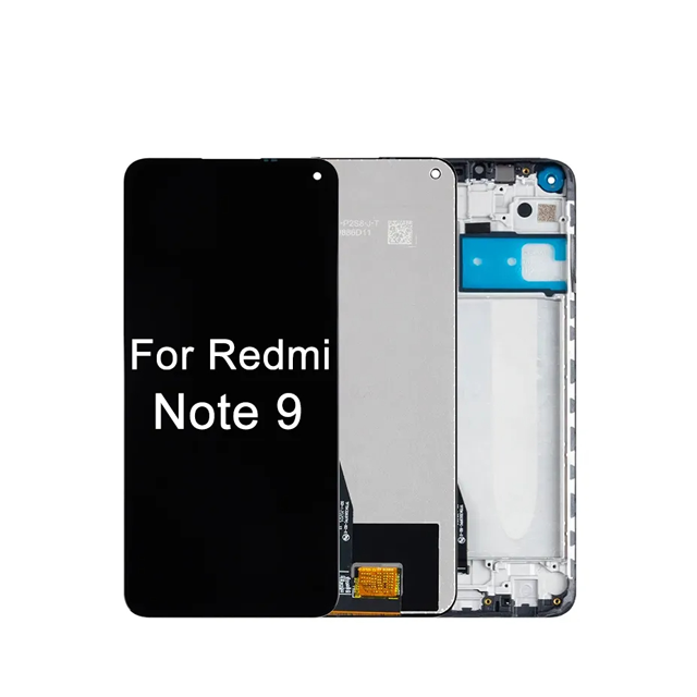 Original High Quality for Mobile Phone Digitizer Touch Screen LCD Frame Assembly Redmi Note 9 100% Tested 1 Year Warranty
