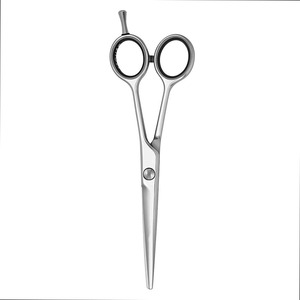 Tijeras de peluquero de corte de pelo de acero inoxidable de salón profesional de alta calidad con reposapiés - Product Image 6