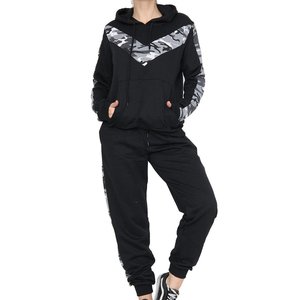 Fabricants de vêtements personnalisés 2025 automne femmes survêtement écologique 2 pièces ensemble à manches longues pantalons de survêtement élégant femmes hiver - Product Image 1