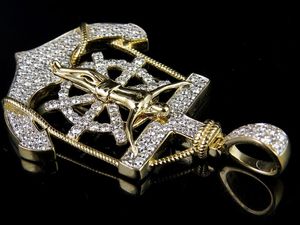 Colgante de alta demanda de la mejor calidad en plata 925 con moissanita, joyería fina de diamante redondo, colgantes de Hip Hop - Product Image 6