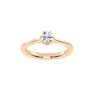 Anillo de oro rosa con diamantes cultivados en laboratorio-Joyería de lujo sostenible para cada ocasión - Product Image 1