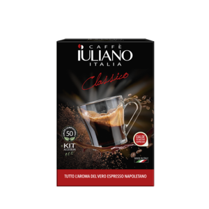 Capsules d'expresso Caffe Iuliano Classico 50 compostables avec kit d'accessoires pour la préparation du café - Product Image 4