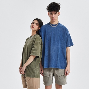T-shirt surdimensionné de haute qualité hommes T-shirts graphiques Vintage lavage à l'acide Streetwear T-shirt imprimé personnalisé - Product Image 1