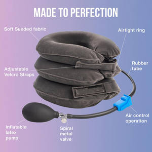 통증 재활 치료 용품을 위한 조정 가능한 목 지지대 경추 견인 장치 척추 정렬 - Product Image 5