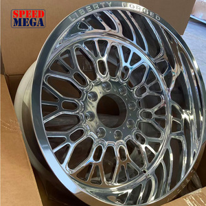 Rines Forjados 4x4 Todoterreno 22x12 24x12 24x7 26x16 30X16J con Tapas Flotantes Personalizadas, 8x170 8x180 8x6.5 6x5.5, Ruedas Pulidas para Camioneta - Product Image 2