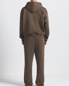 Nouvel ensemble de survêtement ample pour homme, sweat à capuche et pantalon, hiver, uni, anti-froissement, polaire - Product Image 3