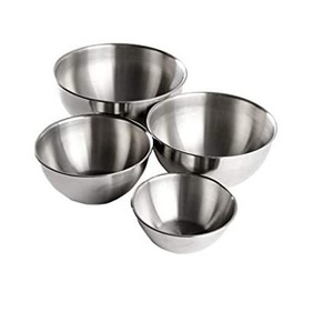 ชามสลัดผสมลึกทำจากกระจกสแตนเลสกล่องอ่างใหญ่หลายขนาดบรรจุวัสดุโลหะ - Product Image 4