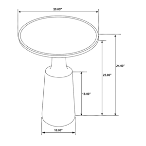 Mesa auxiliar de madera maciza de lujo Diseño minimalista elegante para un elegante acento en la sala de estar - Product Image 2