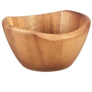 Cuenco para servir de madera de acacia de mango, cuenco de madera de gran venta artesanal para mesa, restaurante, uso legal, pegatina de precio, trabajo Meena - Product Image 3