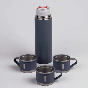 Juego de 3 Termos de Acero Inoxidable de Doble Pared, Vaso Térmico de Viaje para Bebidas Calientes - Product Image 4