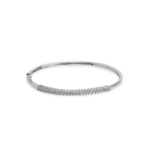 Brazalete de Moda con Diamantes de Moissanita de Lujo, Brazalete Elegante y Moderno para Mujer - Product Image 1