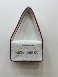 Sac à main en perles fait main par un designer avec un motif à carreaux abstrait, sac à main élégant pour femmes, adapté aux fonctions de cadeaux, sac à main en perles - Product Image 2