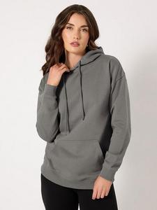 Sudadera con capucha gris con logotipo personalizado de alta calidad para mujer, sudaderas con capucha en blanco antiarrugas y transpirables más vendidas para mujer - Product Image 2