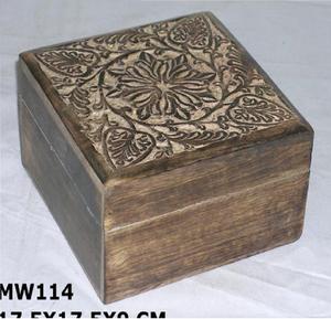 Boîte au trésor en bois faite à la main de haute qualité artisanat du bois boîtes en bois vente chaude au prix de gros - Product Image 3