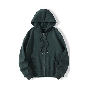 Sudaderas con cremallera de algodón 100% para mujer, Impresión de logotipo personalizado, servicio OEM disponible, ropa de calle de invierno con cuello con capucha - Product Image 5