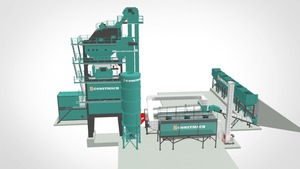 Usine de mélange de tambour d'asphalte stationnaire Composants du noyau du moteur et de la pompe Mélangeurs d'asphalte à haut rendement - Product Image 3