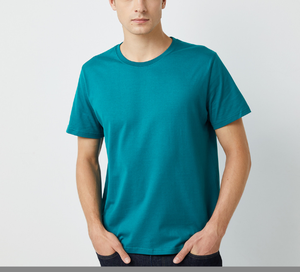 T-shirt à logo personnalisé 100% coton T-shirt basique surdimensionné de couleur unie pour hommes - Product Image 3