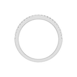 Anillo de Banda de Tres Hileras de Plata de Ley 925 con Moissanita para Hombre, Chapado en Rodio, Corte Brillante, Engaste de Puntas, Regalo de Boda, Fiesta - Product Image 4