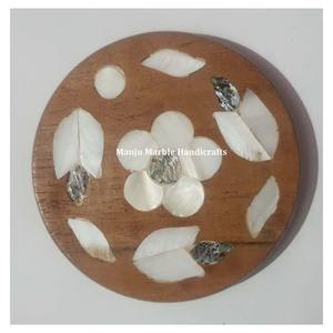 Miroir en nacre fait à la main de qualité supérieure avec forme ronde classe totale meilleure utilisation du produit pour la décoration de la maison et de l'hôtel - Product Image 5