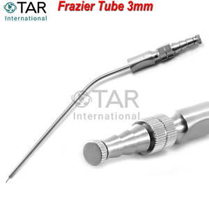 Aspirateur dentaire Frazier de qualité supérieure, tube d'aspiration en acier inoxydable, instrument médical pour le nettoyage osseux chirurgical, chirurgie buccale - Product Image 5
