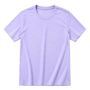 T-shirt personnalisé pour femme à col montant et manches courtes, 100 % coton, tissu éponge tricoté écologique, respirant, vente en gros ODM - Product Image 1