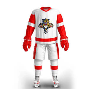 Uniforme de hockey sur glace personnalisé avec logo pour hommes et léger 100% polyester Nom et logo d'équipe personnalisés Uniforme de hockey sur glace - Product Image 4