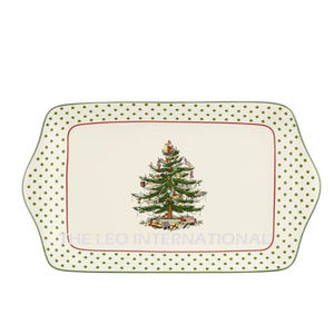 Juego de 3 bandejas navideñas cuadradas de acero inoxidable chapado en oro con marco de metal y vidrio - Product Image 6