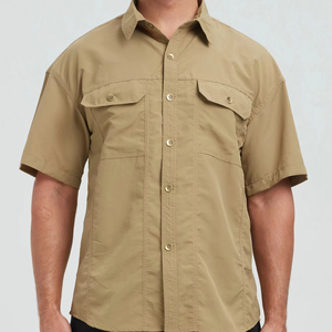 คอลเลกชัน2025ฤดูร้อนเสื้อเชิ้ตคาร์โก้ผู้ชายผ้าไนลอน100% ลำลองแขนสั้น5XL โอเวอร์ไซส์ผ้าไหมหน้าจอแฟชั่น - Product Image 3